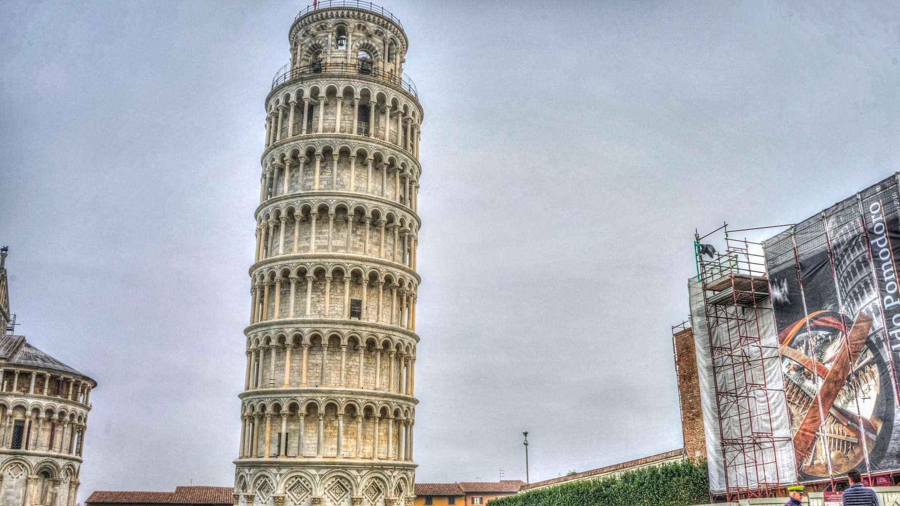 The Leaning Tower of Pisa is Now Leaning Little Less
